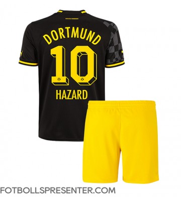 Borussia Dortmund Thorgan Hazard #10 Bortatröja Barn 2022-23 Kortärmad (+ korta byxor)